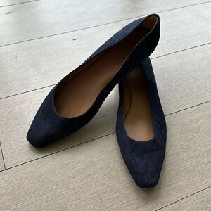 Aquatalia Suede Navy Marcella